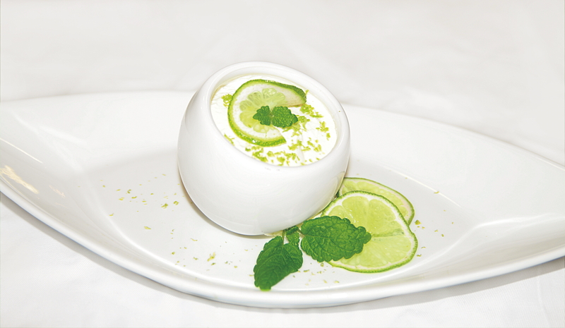 Buttermilch-Limetten-Creme