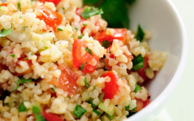 Couscous Salat mit Tomaten und Feta